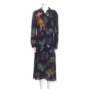 Kobi Halperin animal print shirt dress